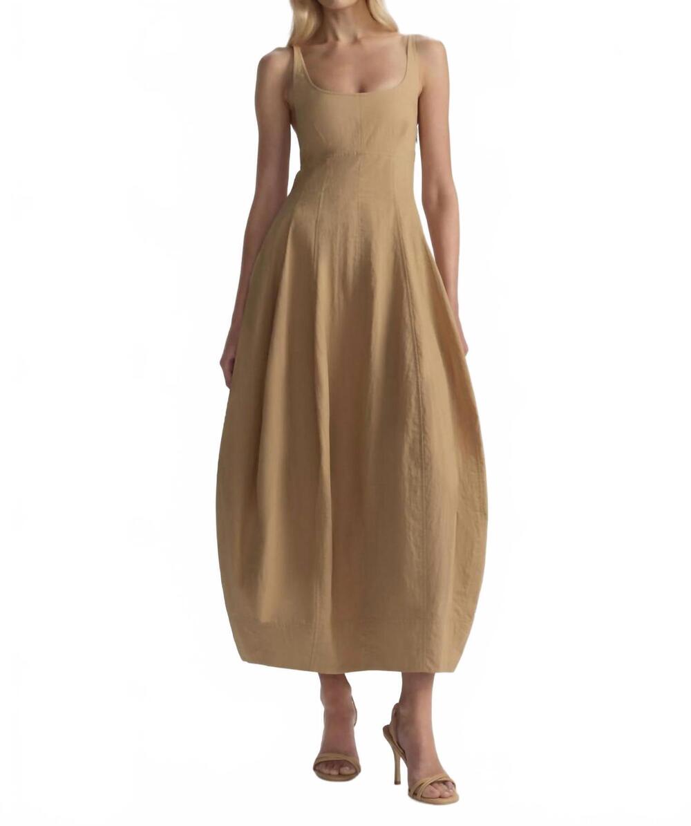 NEW A.L.C. nina midi dress in sand dune
